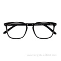 Custom Logo Acetate Clear Frame Eyeglasses Blue Light Blocking Luxury Glasses